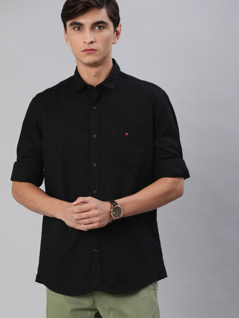 

Louis Philippe Sport Men Black Slim Fit Self-Checked Casual Shirt
