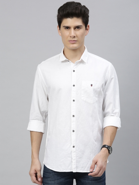 

Louis Philippe Sport Men White Slim Fit Solid Casual Shirt