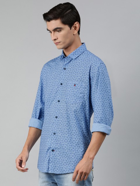 

Louis Philippe Sport Men Blue Slim Fit Printed Casual Shirt
