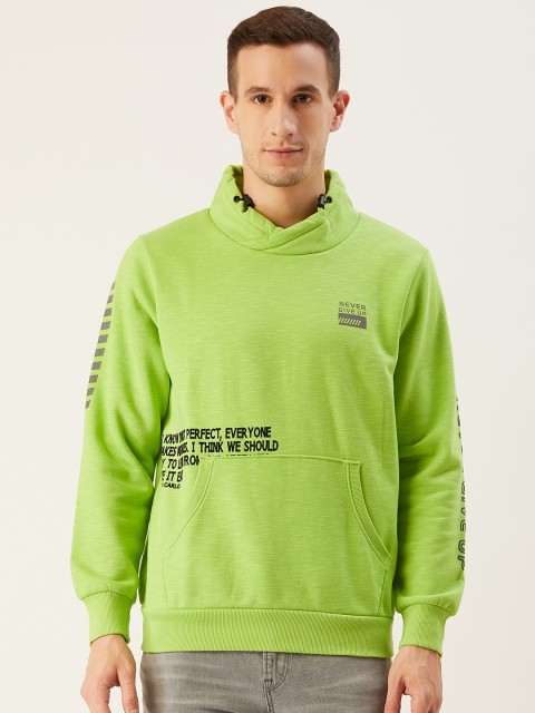 

Monte Carlo Men Green & Black Printed Sweatshirt