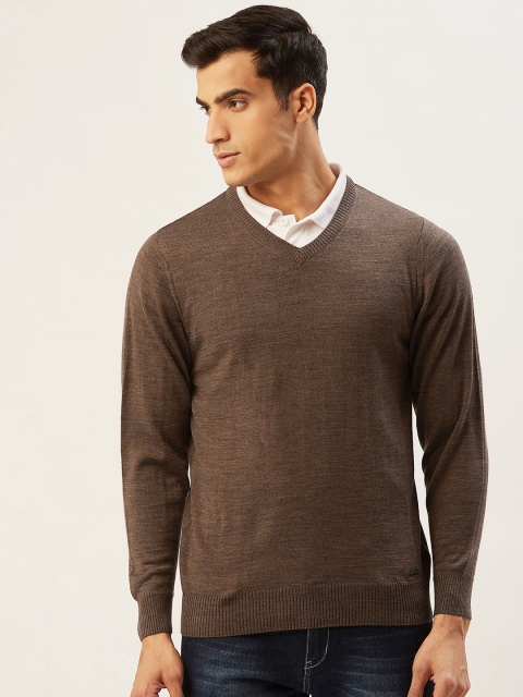 

Monte Carlo Men Brown Solid Pullover Sweater