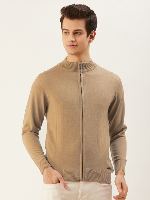

Monte Carlo Men Beige Solid Cardigan