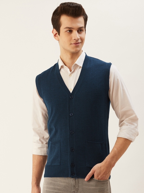 

Monte Carlo Men Navy Blue Solid Cardigan