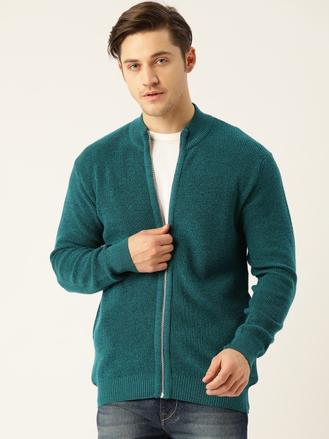 

Monte Carlo Men Teal Blue Solid Cardigan