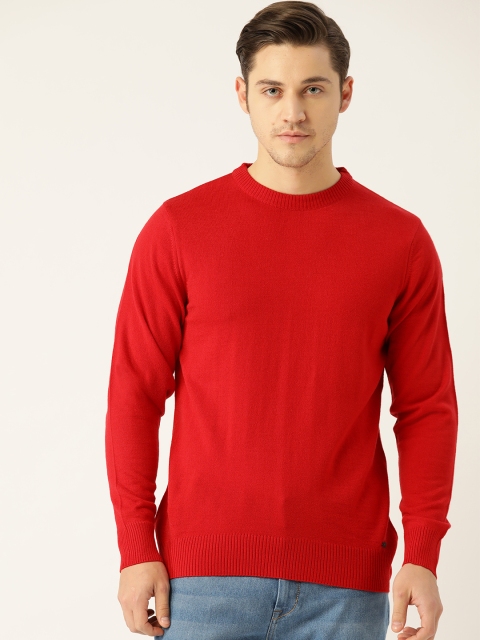 

Monte Carlo Men Red Solid Pullover