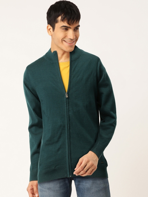 

Monte Carlo Men Green Solid Cardigan