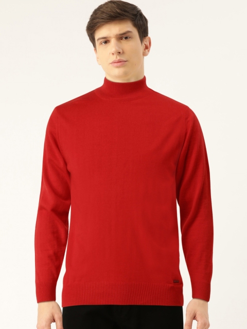 

Monte Carlo Men Red Solid Pullover