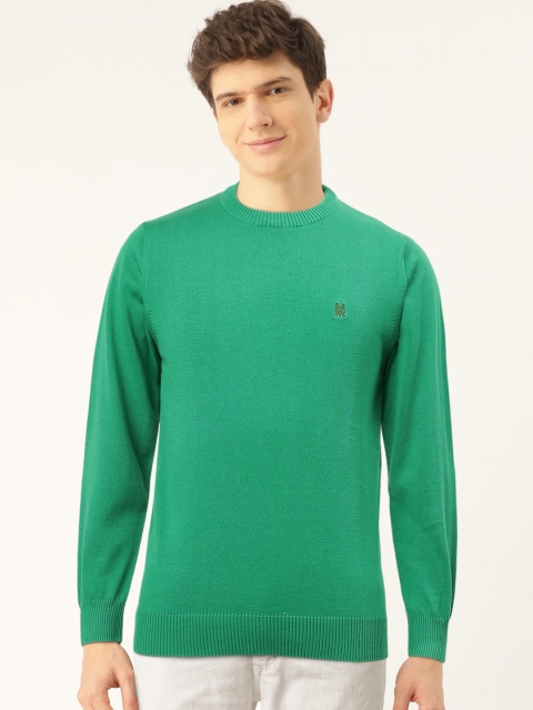 

Monte Carlo Men Green Solid Pullover