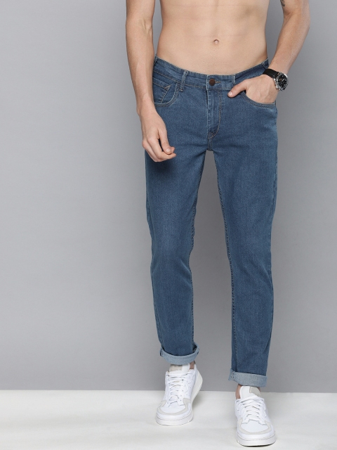 

HERE&NOW Men Blue Slim Fit Mid-Rise Clean Look Stretchable Jeans