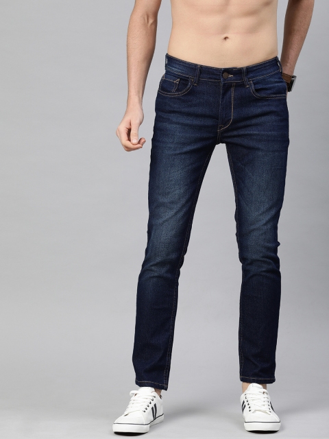 

HERE&NOW Men Blue Slim Fit Mid-Rise Clean Look Stretchable Jeans