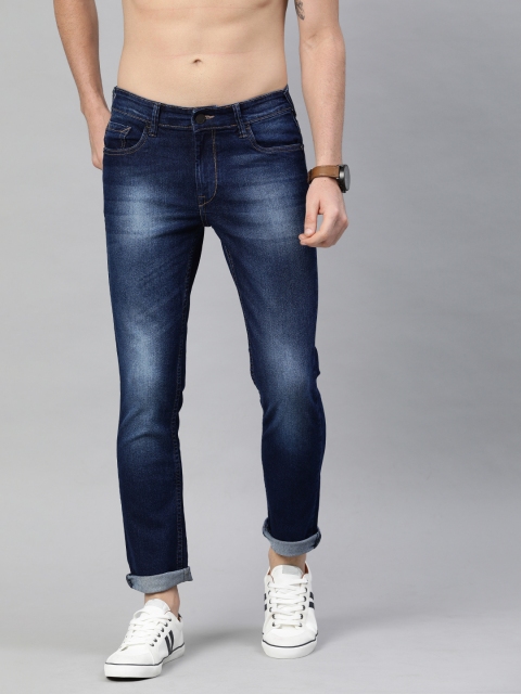 

HERE&NOW Men Blue Slim Fit Mid-Rise Clean Look Stretchable Jeans