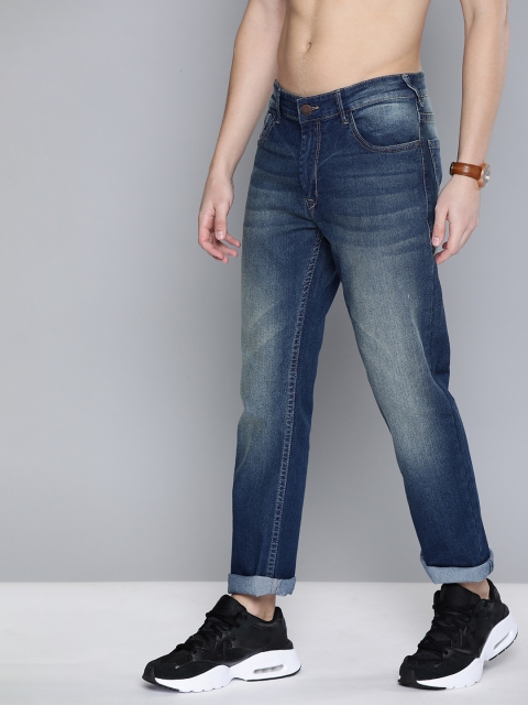 

HERE&NOW Men Blue Slim Fit Mid-Rise Clean Look Stretchable Jeans