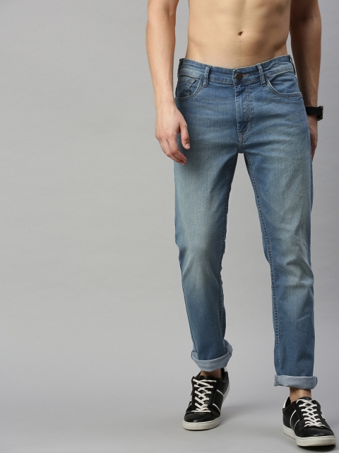 

HERE&NOW Men Blue Slim Fit Mid-Rise Clean Look Stretchable Jeans