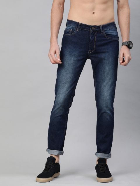 

HERE&NOW Men Blue Slim Fit Mid-Rise Clean Look Stretchable Jeans