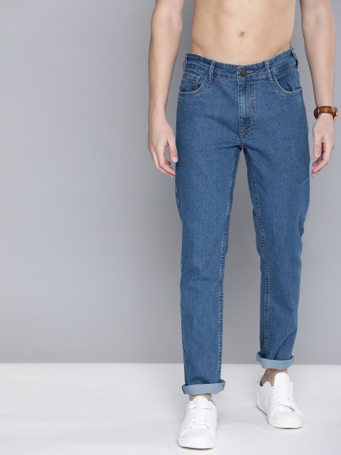 

HERE&NOW Men Blue Slim Fit Mid-Rise Clean Look Stretchable Jeans
