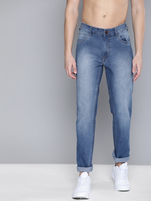 

HERE&NOW Men Blue Slim Fit Mid-Rise Clean Look Stretchable Jeans