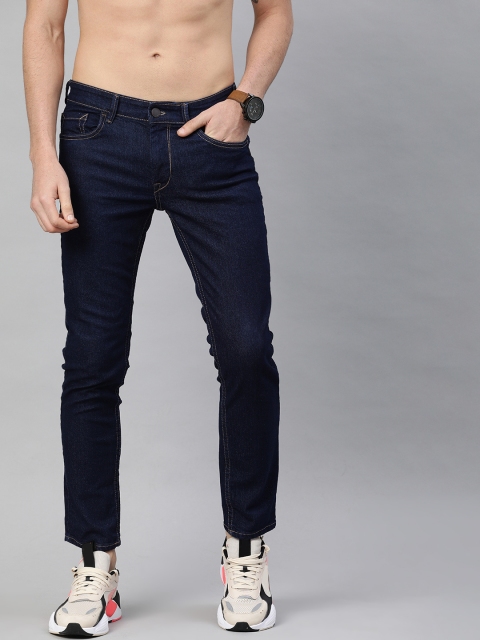 

HERE&NOW Men Blue Slim Fit Mid-Rise Clean Look Stretchable Jeans
