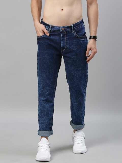 

HERE&NOW Men Blue Slim Fit Mid-Rise Clean Look Stretchable Jeans