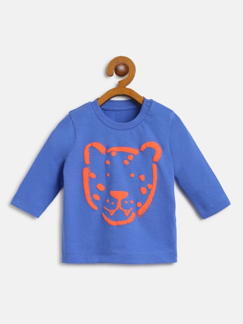 

Marks & Spencer Boys Blue & Coral Pink Tiger Print T-shirt