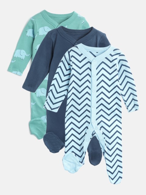 

Marks & Spencer Girls Pack of 3 Sleepsuits, Green