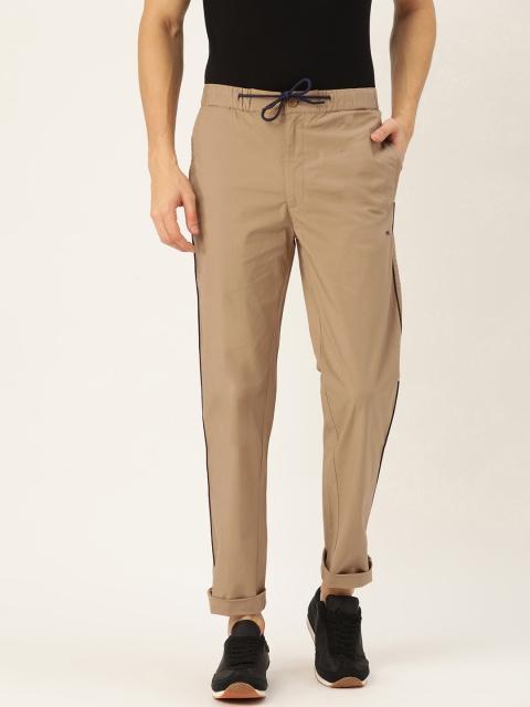 

Monte Carlo Men Khaki Regular Fit Solid Track Pants