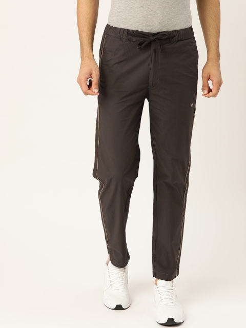 

Monte Carlo Men Coffee Brown Solid Straight Fit Track Pants