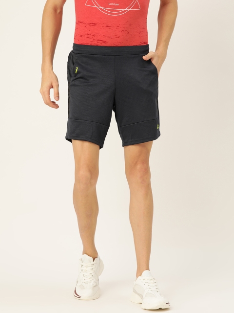 

Monte Carlo Men Navy Blue Self Design Regular Fit Sports Shorts