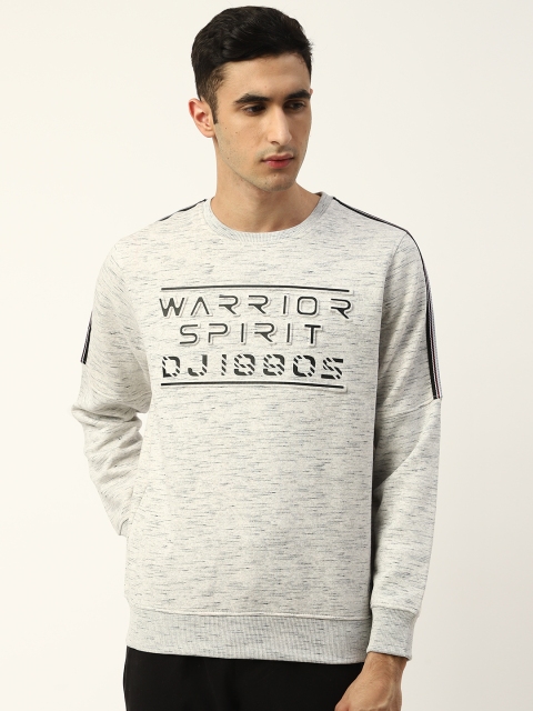 

Monte Carlo Men Off-White & Black Printed Sweatshirt