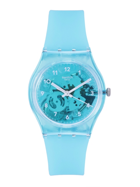 

Swatch Unisex Blue Analogue Skeleton Swiss Made Watch GL123