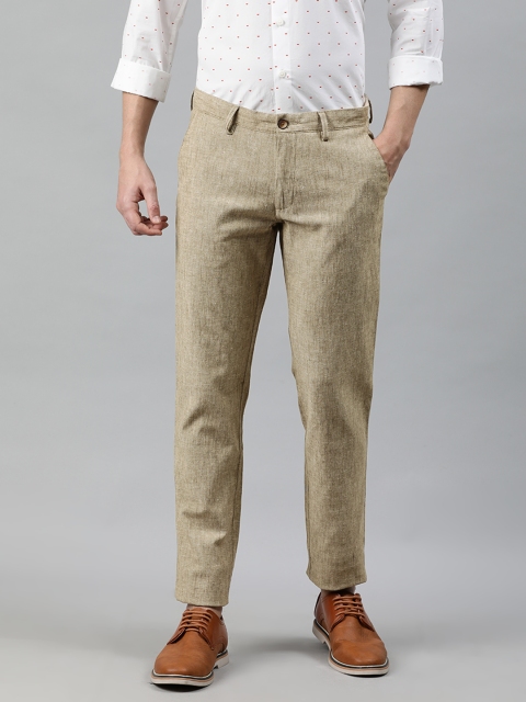 

Louis Philippe Sport Men Beige Slim Fit Solid Regular Trousers