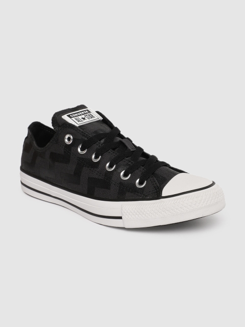 

Converse Unisex Black Textured Sneakers