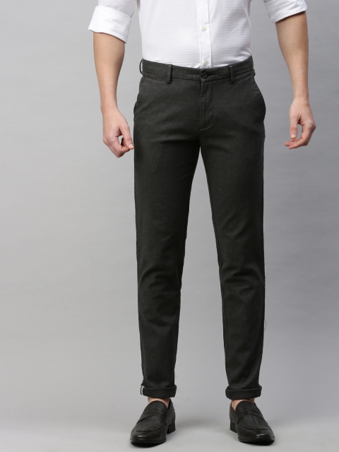 

Louis Philippe Sport Men Black Slim Fit Self Design Regular Trousers