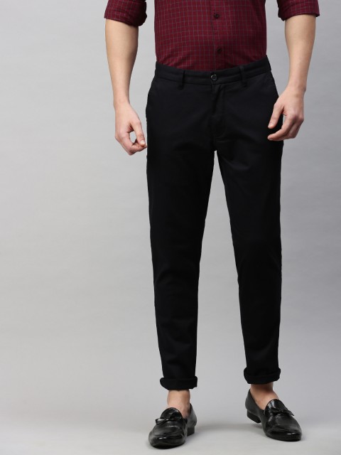 

Louis Philippe Sport Men Black Slim Fit Solid Chinos