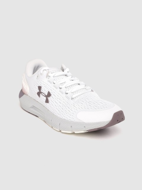 

UNDER ARMOUR Women White Woven Design Charged Rogue 2 Running Shoes