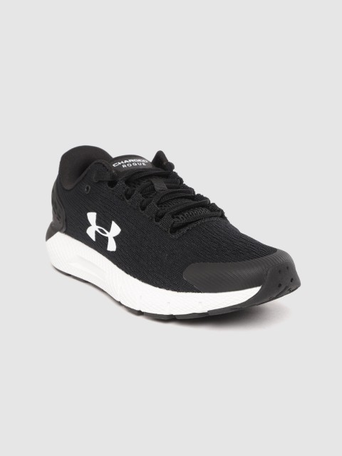 

UNDER ARMOUR Women Black Woven Design Charged Rogue 2 Running Shoes
