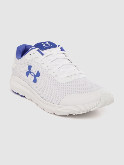 

UNDER ARMOUR Men White Surge 2 Woven Design Running Shoes