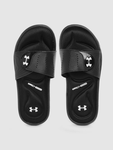 

UNDER ARMOUR Women Black & White Solid UA W Ignite IX SL Slider Flip Flops