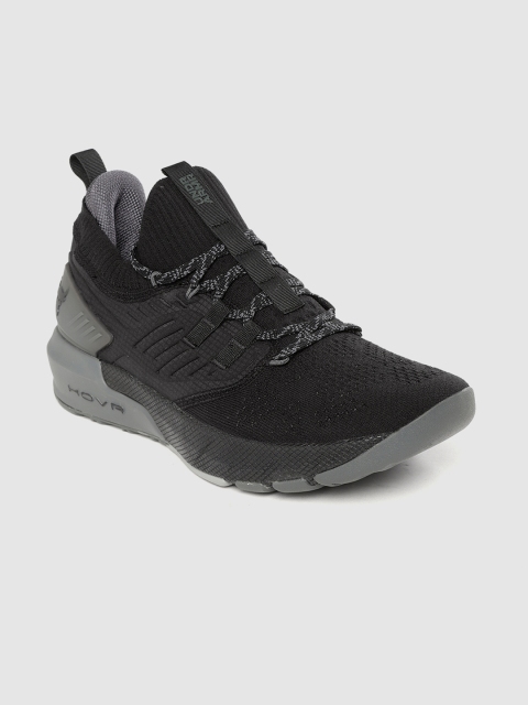 

UNDER ARMOUR Men Black Woven Design Project Rock 3 Training Shoes