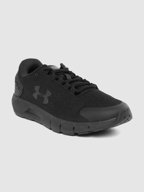 

UNDER ARMOUR Men Black Woven Design Charged Rogue 2 Running Shoes