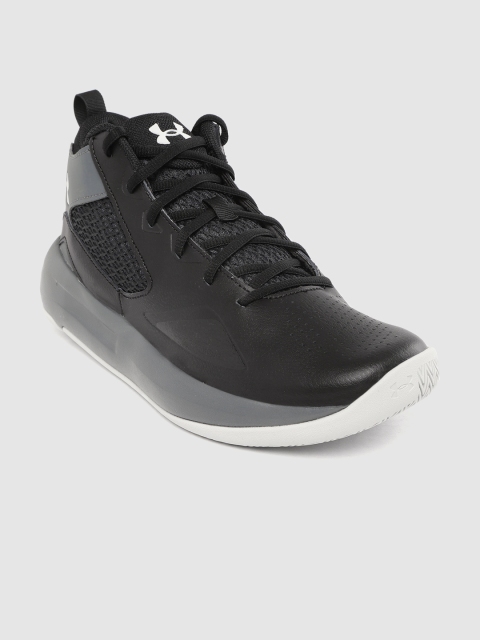 

UNDER ARMOUR Men Black Lockdown 5 Perforated Basketball Shoes