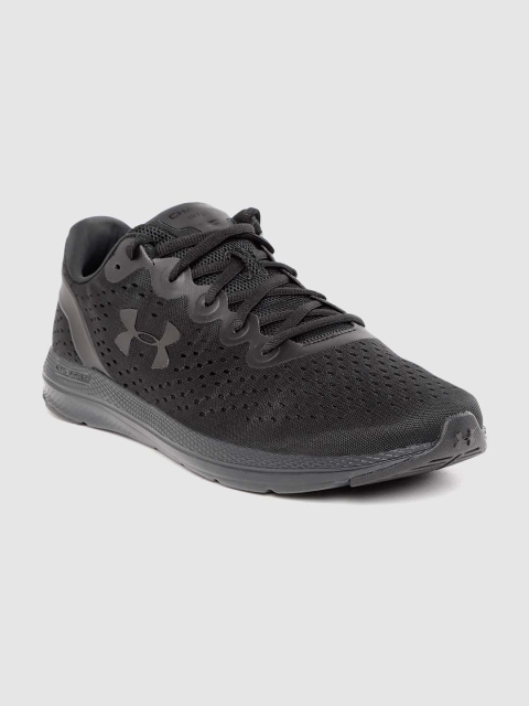 

UNDER ARMOUR Men Black Woven Design Charged Impulse Running Shoes