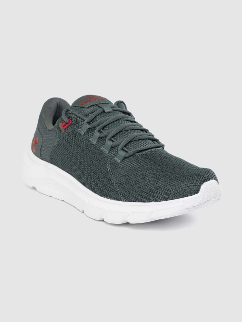 

UNDER ARMOUR Men Charcoal Grey Woven Design Phade RN Running Shoes