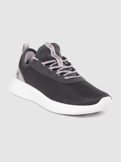 

UNDER ARMOUR Women Charcoal Grey Woven Design Skylar 2 Sportstyle Sneakers