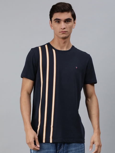 

Louis Philippe Sport Men Navy Blue Printed Round Neck T-shirt