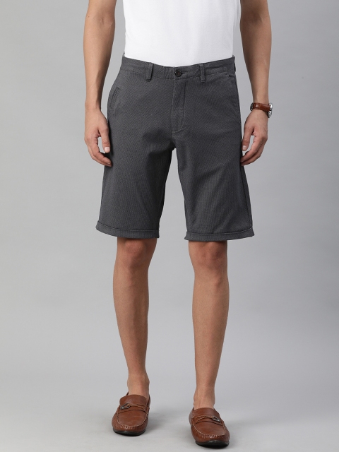 

Louis Philippe Sport Men Grey Slim Fit Low-Rise Regular Shorts