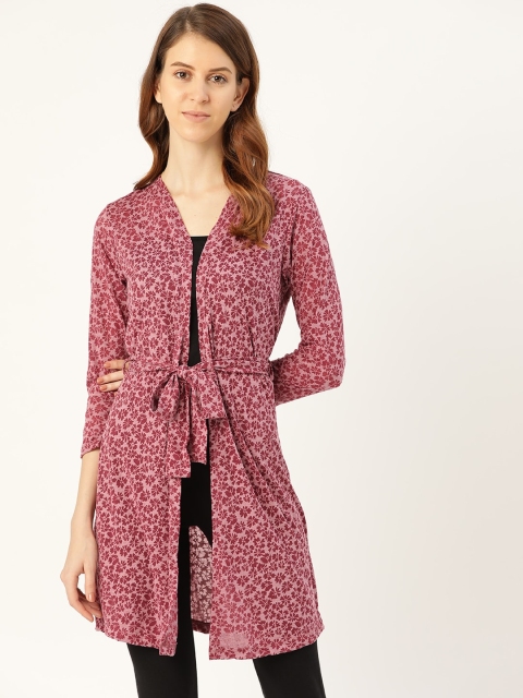 

Sweet Dreams Women Maroon & Pink Printed Robe