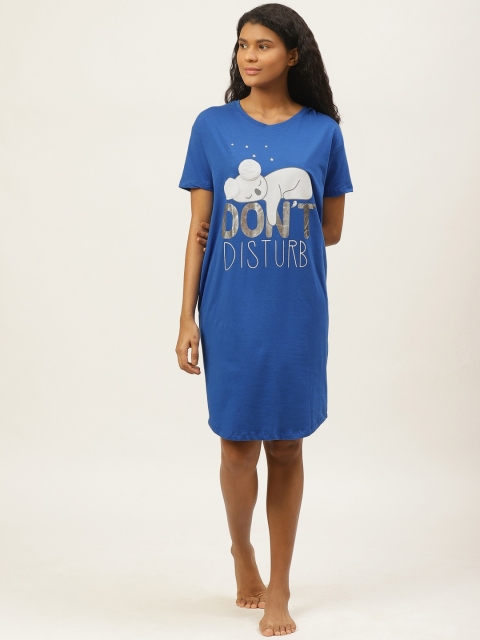 

Sweet Dreams Blue & White Koala Bear Print Sleep Shirt