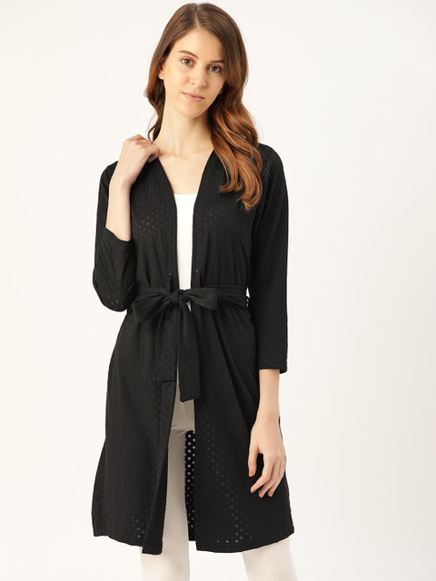 

Sweet Dreams Black Printed Robe
