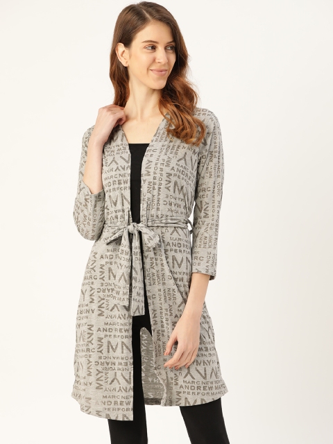 

Sweet Dreams Grey & Brown Printed Robe