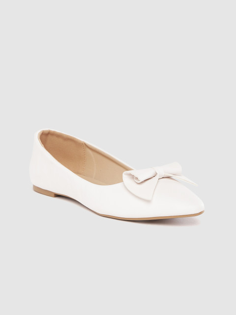 

Van Heusen Woman White Solid Bow Detail Ballerinas